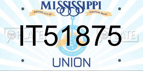IT51875 Mississippi License Plate