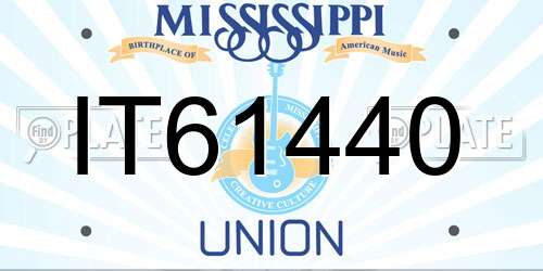 IT61440 Mississippi License Plate