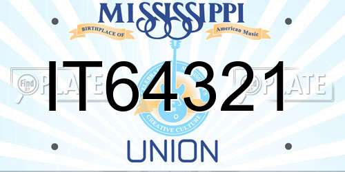 IT64321 Mississippi License Plate