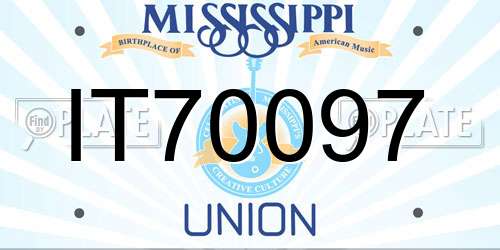 IT70097 Mississippi License Plate