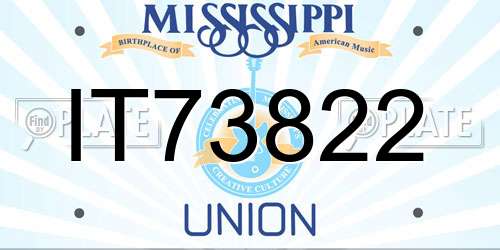 IT73822 Mississippi License Plate