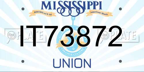 IT73872 Mississippi License Plate