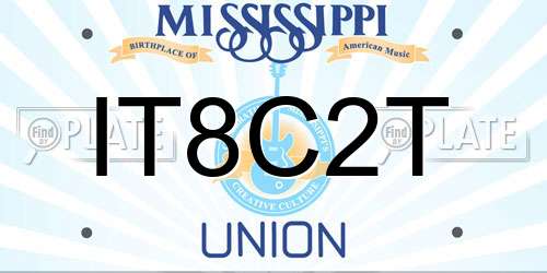 IT8C2T Mississippi License Plate