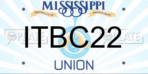 ITBC22 Mississippi License Plate