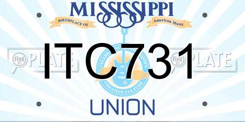 ITC731 Mississippi License Plate