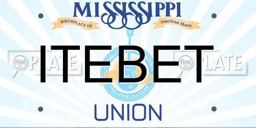 ITEBET Mississippi License Plate