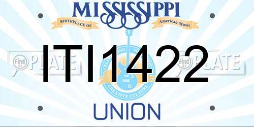 ITI1422 Mississippi License Plate