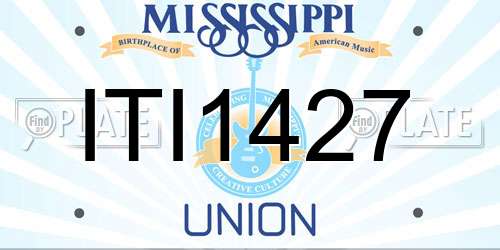 ITI1427 Mississippi License Plate