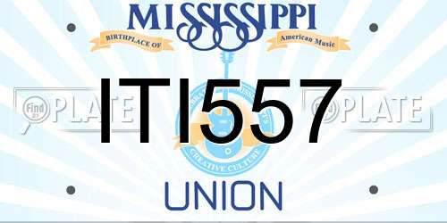 ITI557 Mississippi License Plate
