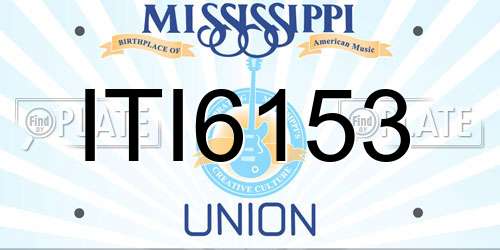 ITI6153 Mississippi License Plate