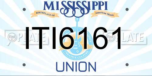 ITI6161 Mississippi License Plate