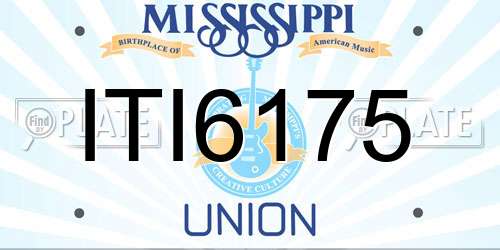 ITI6175 Mississippi License Plate
