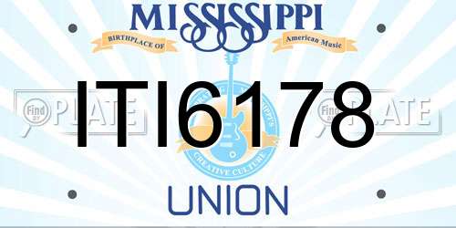 ITI6178 Mississippi License Plate