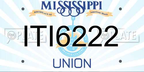ITI6222 Mississippi License Plate