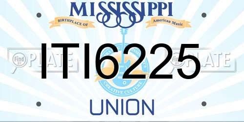 ITI6225 Mississippi License Plate