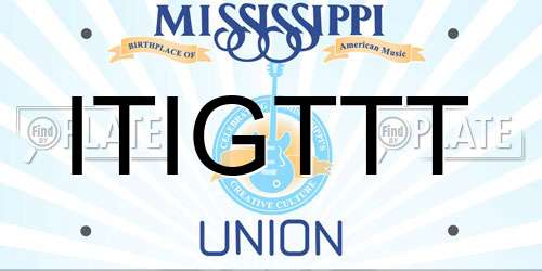 ITIGTTT Mississippi License Plate