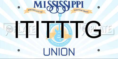 ITITTTG Mississippi License Plate