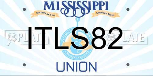 ITLS82 Mississippi License Plate
