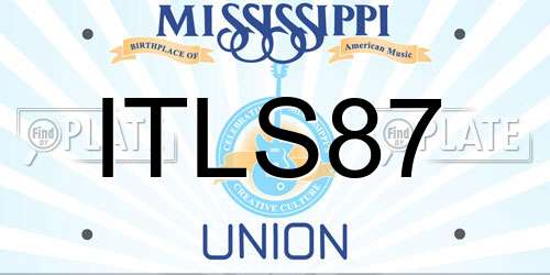 ITLS87 Mississippi License Plate