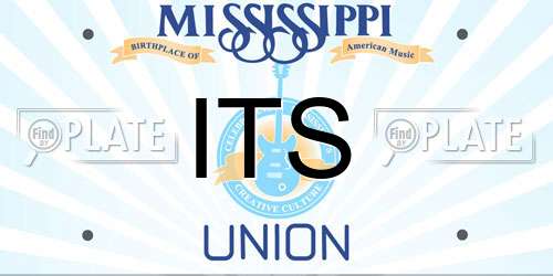 ITS Mississippi License Plate