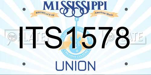 ITS1578 Mississippi License Plate