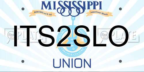 ITS2SLO Mississippi License Plate