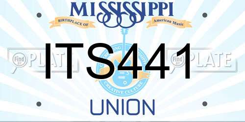 ITS441 Mississippi License Plate