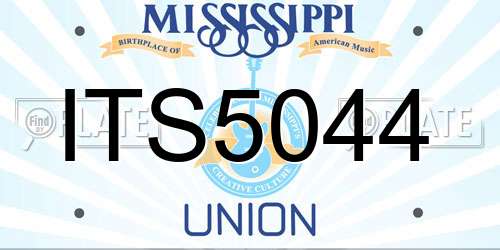 ITS5044 Mississippi License Plate