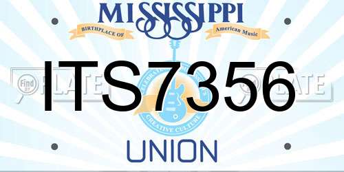 ITS7356 Mississippi License Plate