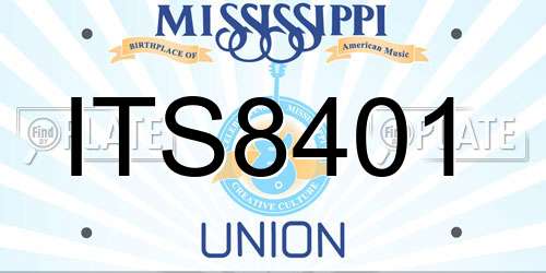 ITS8401 Mississippi License Plate