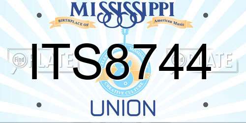 ITS8744 Mississippi License Plate
