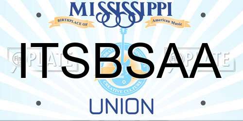 ITSBSAA Mississippi License Plate