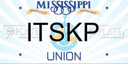 ITSKP Mississippi License Plate