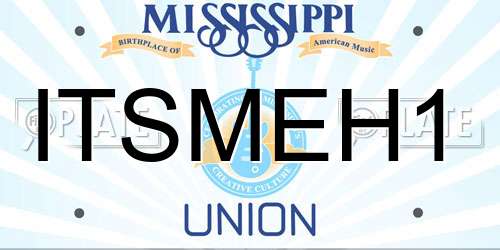 ITSMEH1 Mississippi License Plate