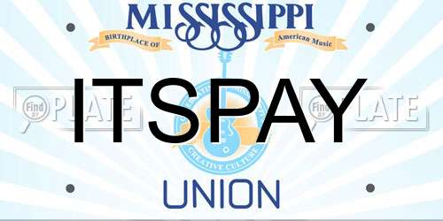 ITSPAY Mississippi License Plate