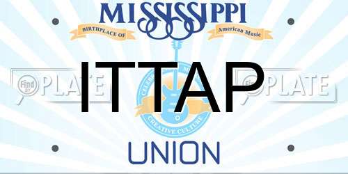 ITTAP Mississippi License Plate