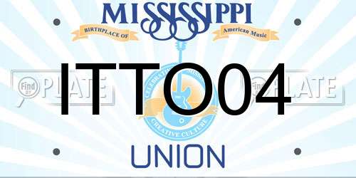 ITTO04 Mississippi License Plate