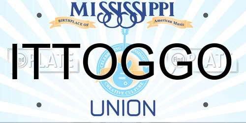 ITTOGGO Mississippi License Plate