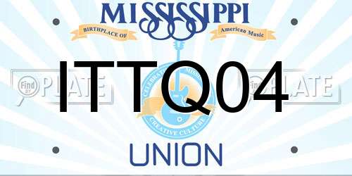 ITTQ04 Mississippi License Plate