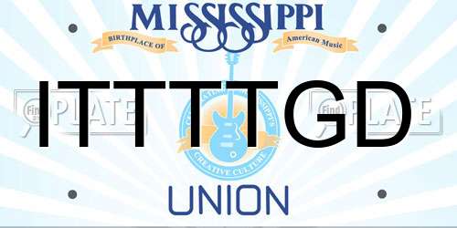 ITTTTGD Mississippi License Plate