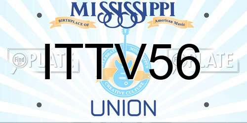 ITTV56 Mississippi License Plate