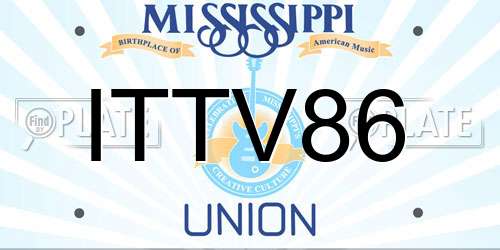 ITTV86 Mississippi License Plate