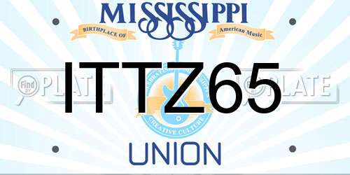 ITTZ65 Mississippi License Plate