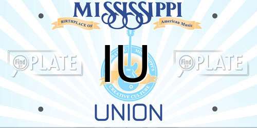 IU Mississippi License Plate