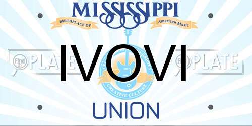 IVOVI Mississippi License Plate
