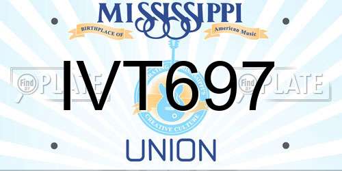 IVT697 Mississippi License Plate
