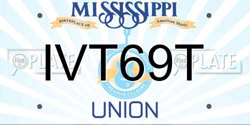 IVT69T Mississippi License Plate