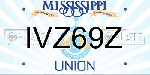 IVZ69Z Mississippi License Plate