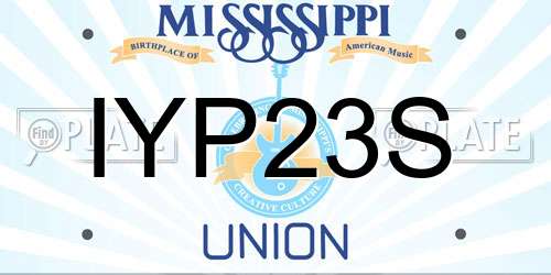 IYP23S Mississippi License Plate