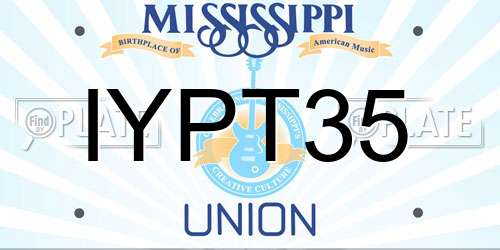 IYPT35 Mississippi License Plate